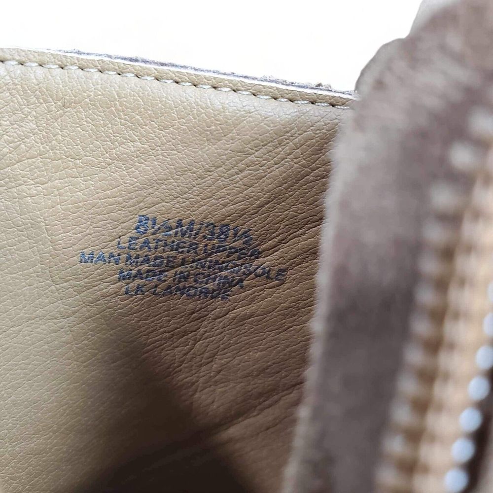 Lucky Brand Landrue Suede Leather Ankle Boots Brown Womens Size 8.5 Block Heels - Picture 10 of 11